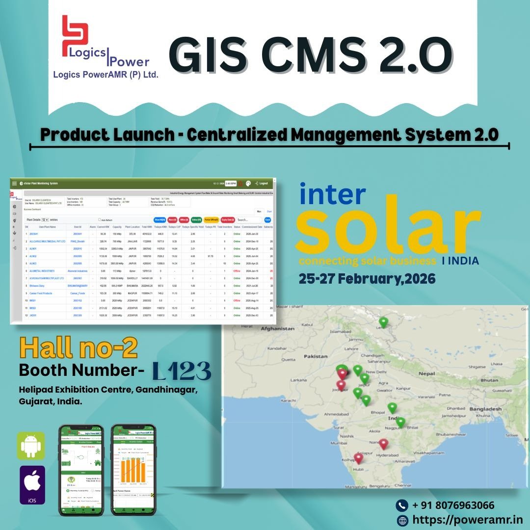 Logicspower to Showcase Advanced Solar Monitoring & Energy Management Solutions at Inter Solar India 2026
